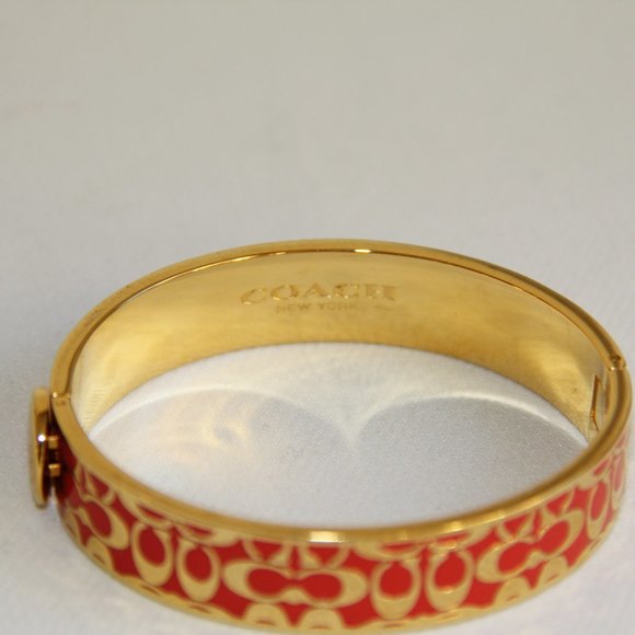 Coach Legacy Signature C Hinged Bangle - Picture 8 of 13